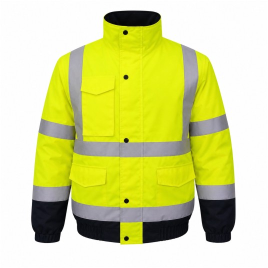 Kurtka bomber Subzero Black-HV Yellow -zdjęcie numer 1