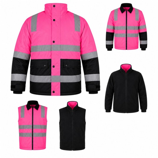 Kurtka rob. zimowa AURORA LB-J15 6in1 Pink -zdjęcie numer 1