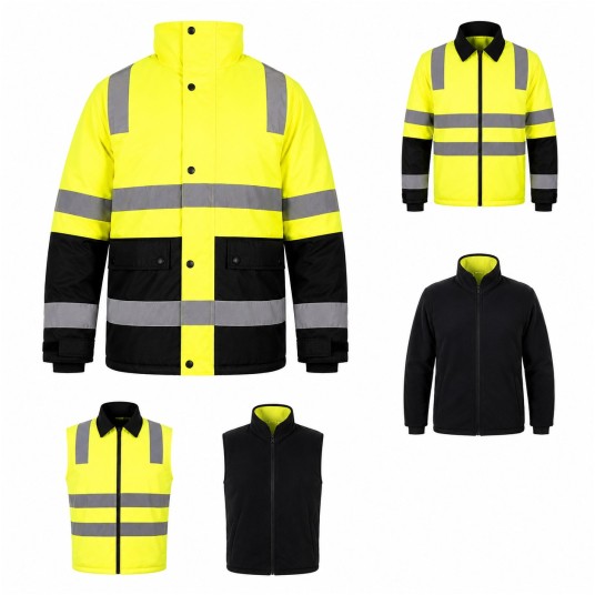 Kurtka rob. zimowa AURORA LB-J15 6in1 Yellow -zdjęcie numer 1