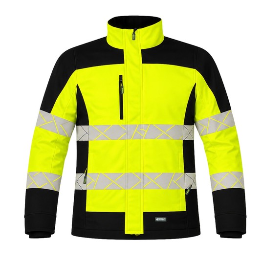 Kurtka softshell YAMAL black/HVyellow -zdjęcie numer 1