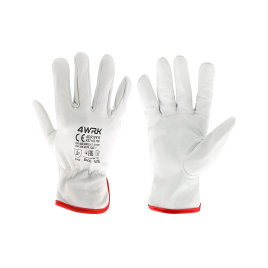 Rękawice skórzane 4DRIVER XKS7102 FW -zdjęcie numer 1