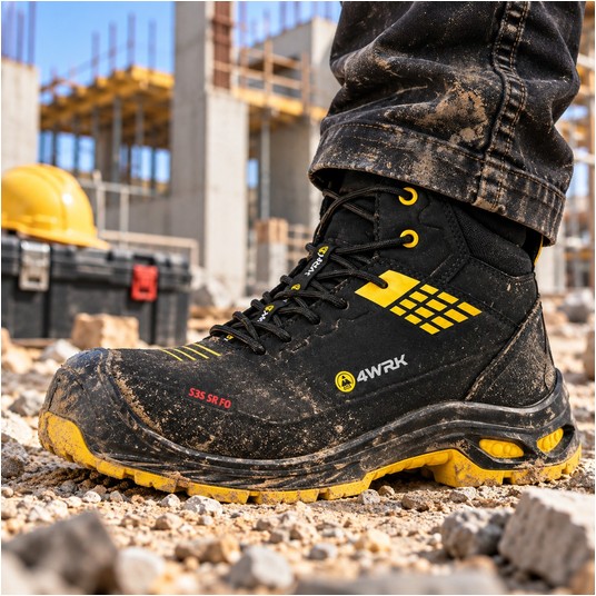 Trzewik rob. 4WRK POLLUX S3S ESD black-yellow -zdjęcie numer 2