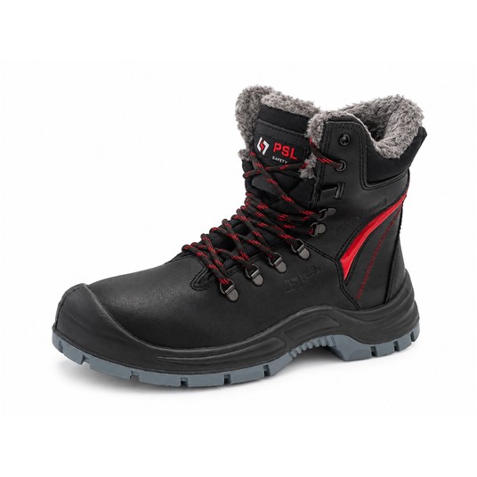 Trzewik zimowy PSL OSLO S3S black-red -zdjęcie numer 1
