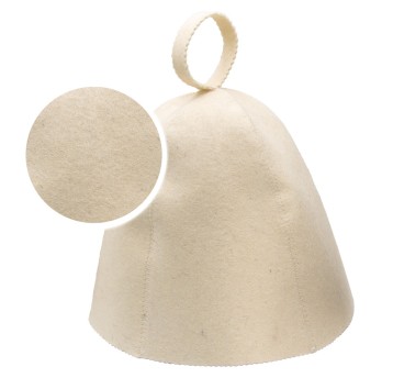 Czapka wełniana do sauny, white, WL, uniwersal