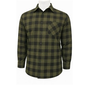 Koszula flanel. 4WRK Hera szach. c. 563 b. green