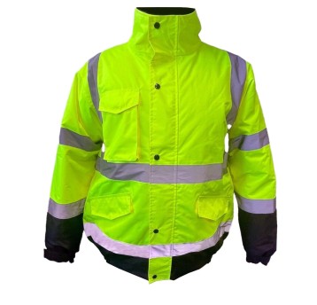 Kurtka bomber Subzero Black-HV Yellow