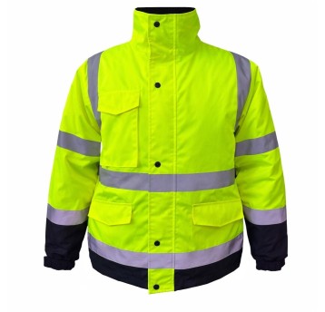 Kurtka bomber Subzero Black-HV Yellow