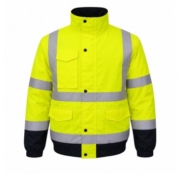 Kurtka bomber Subzero Black-HV Yellow