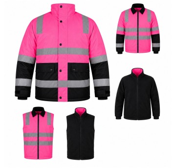 Kurtka rob. zimowa AURORA LB-J15 6in1 Pink