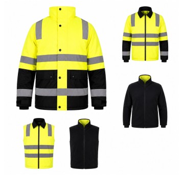 Kurtka rob. zimowa AURORA LB-J15 6in1 Yellow
