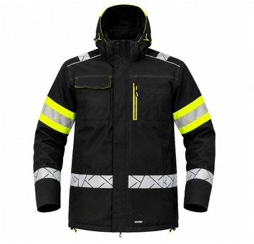 Kurtka zimowa KODIAK Black-HV Yellow