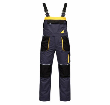 Magnum ogrodniczki col. grey/black/yellow size