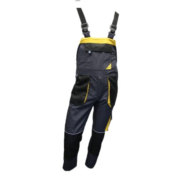 Magnum ogrodniczki col. grey/black/yellow size