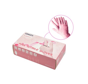 Rękawice nitryl. diagnostyczne KINGFA Pink