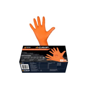 Rękawice nitrylowe 4GRIP Orange