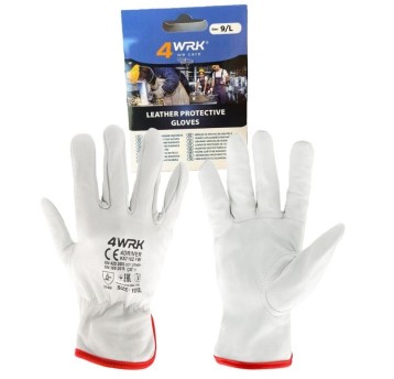 Rękawice skórz.4WRK 4DRIVER Single pack KS7102 W