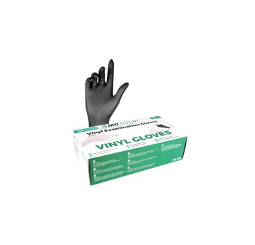 Rękawice winylowe diagnost. 4MD Tulip Black