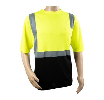 T-shirt odblask. METIS LB-TS09 HV Yellow-black